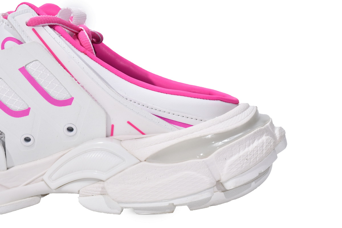 Ba***ci*ga Track White Pink  653813 W3CP6 9055