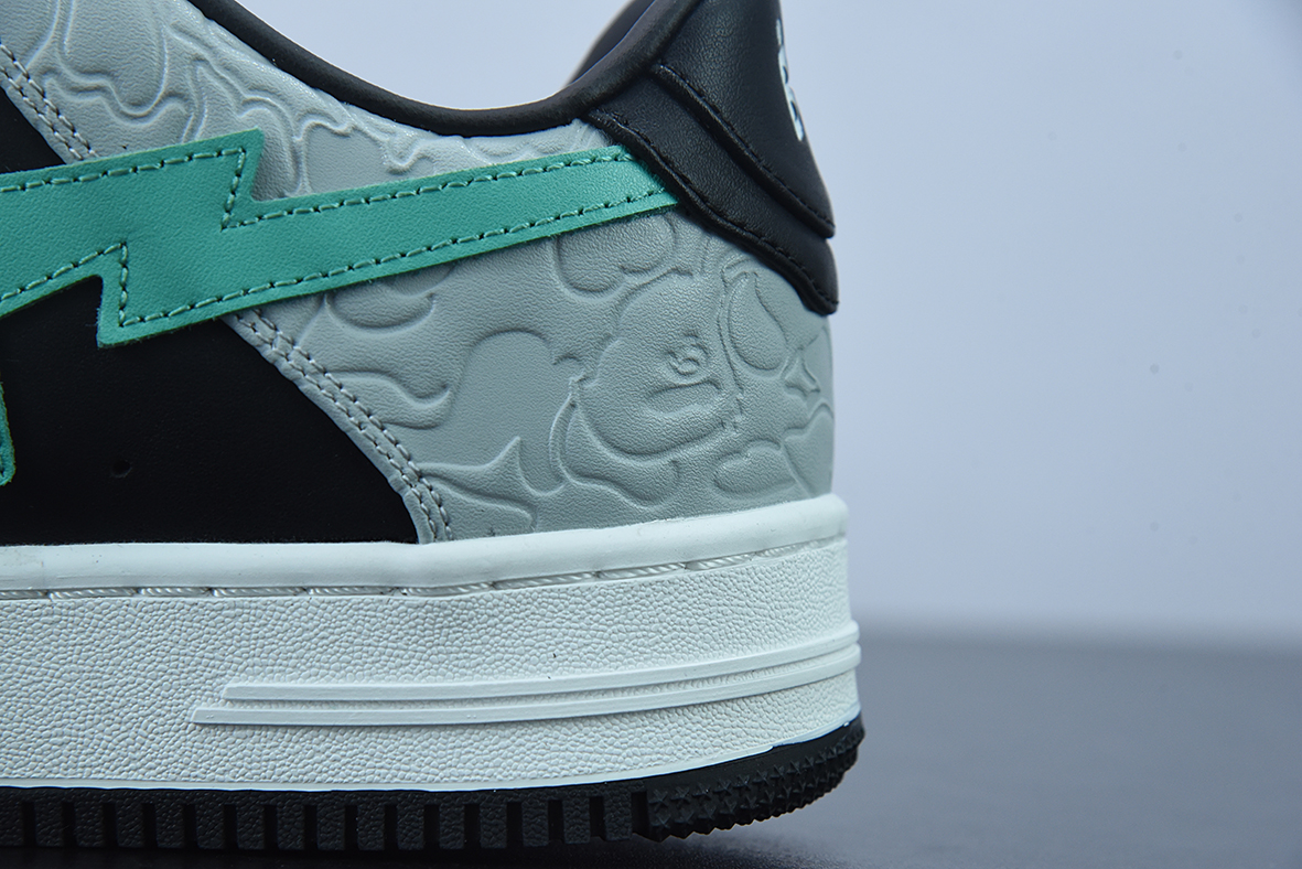 A Bathing Ape Bape Sta Low Grey Green 1H70191002