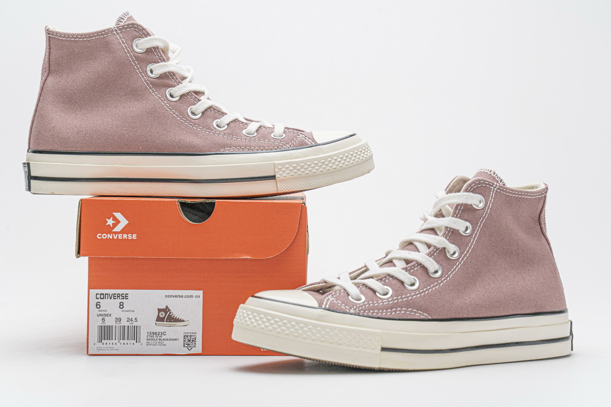 Converse Chuck 70 HI Saddle Black Egret  159623C