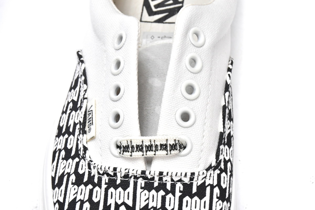 Fear Of God x Vans Era 95 DX White Black FOG  VN0A3MQ5PZP1