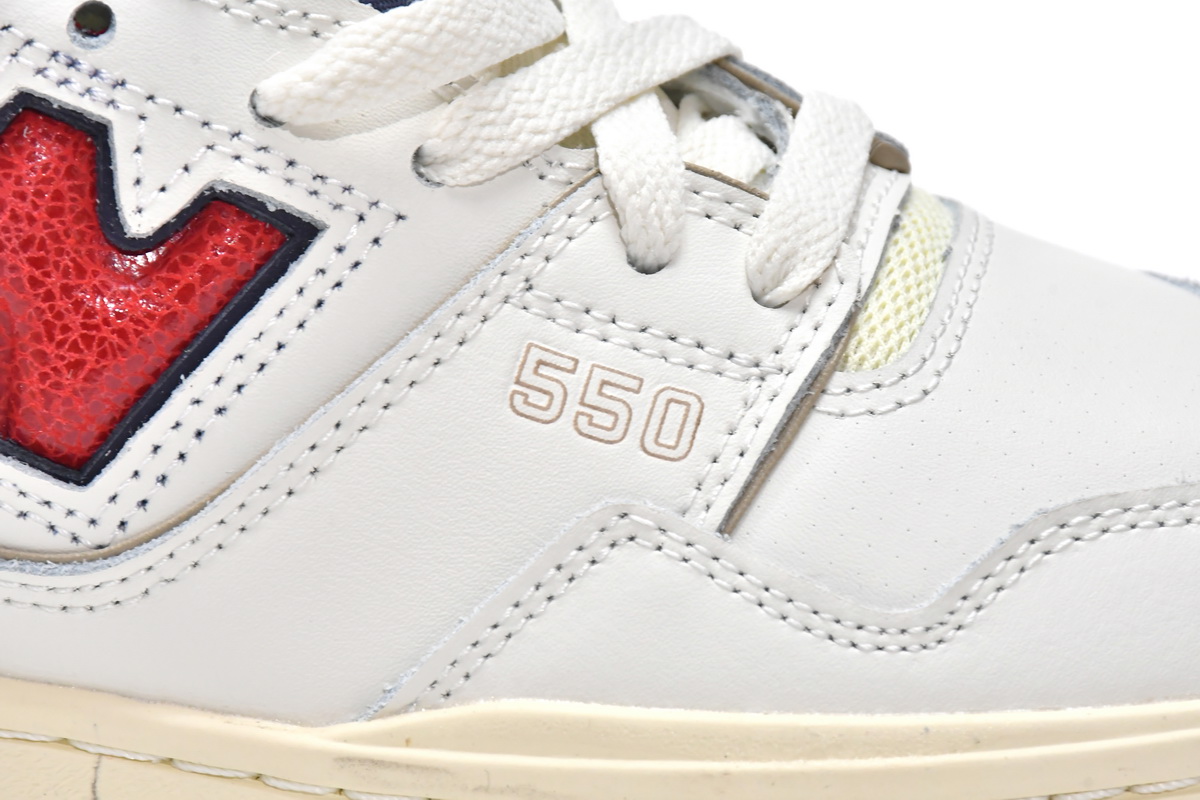 Aimé Leon Dore x N*w B*lance 550 White Red Navy BB550A3