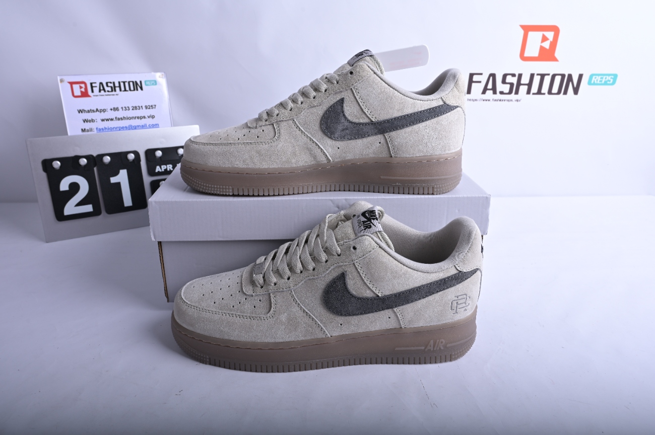 Reigning Champ x Nike Air Force 1 Low Suede Light Grey AA1117-118