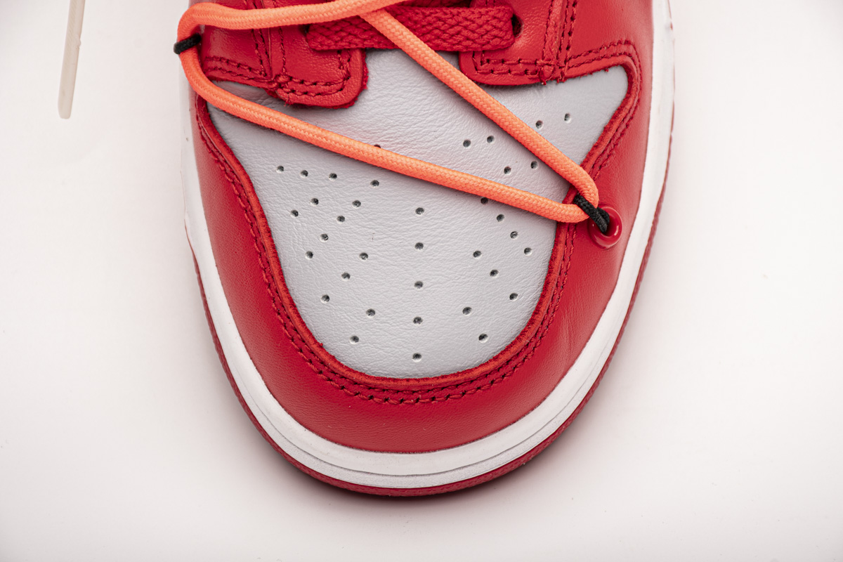 OFF White X Nike Dunk Low University Red   CT0856-600