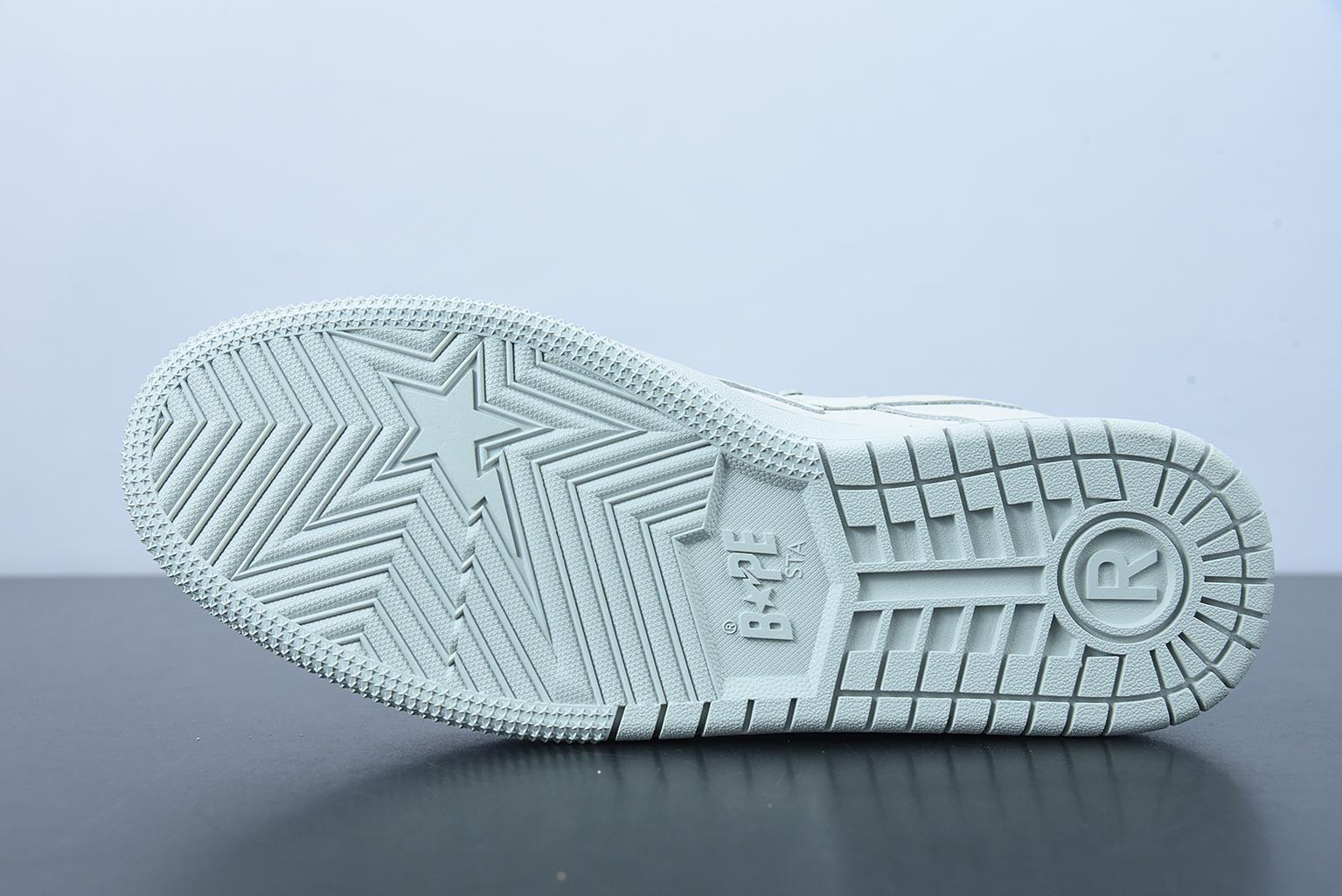A Bathing Ape Bape SK8 Sta Triple White 1G801009I