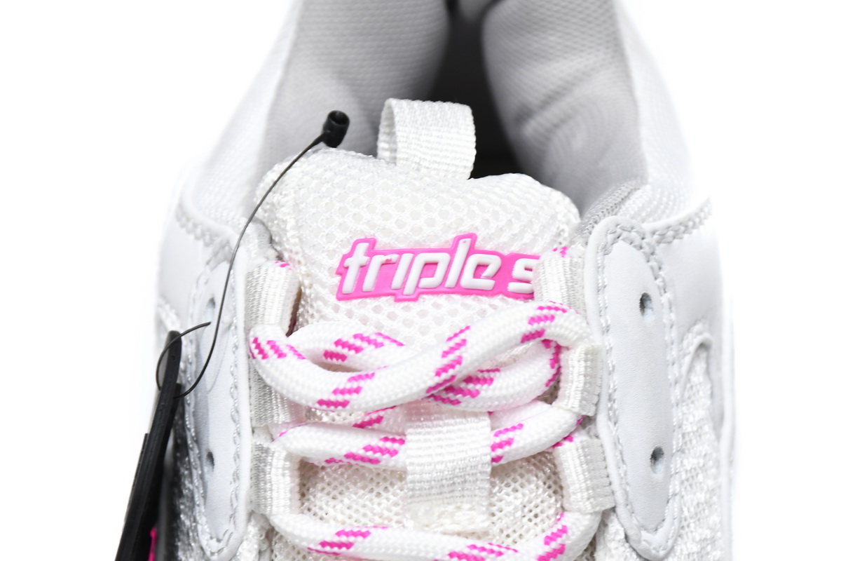 Ba***ci*ga Triple S White Peach Red   536737 W2CA3 3890