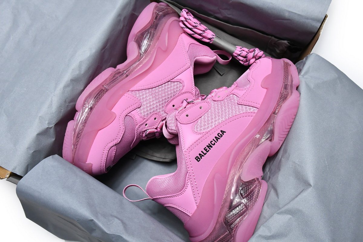 Ba***ci*ga Triple S Pink Red  544351 W2GA1 5760