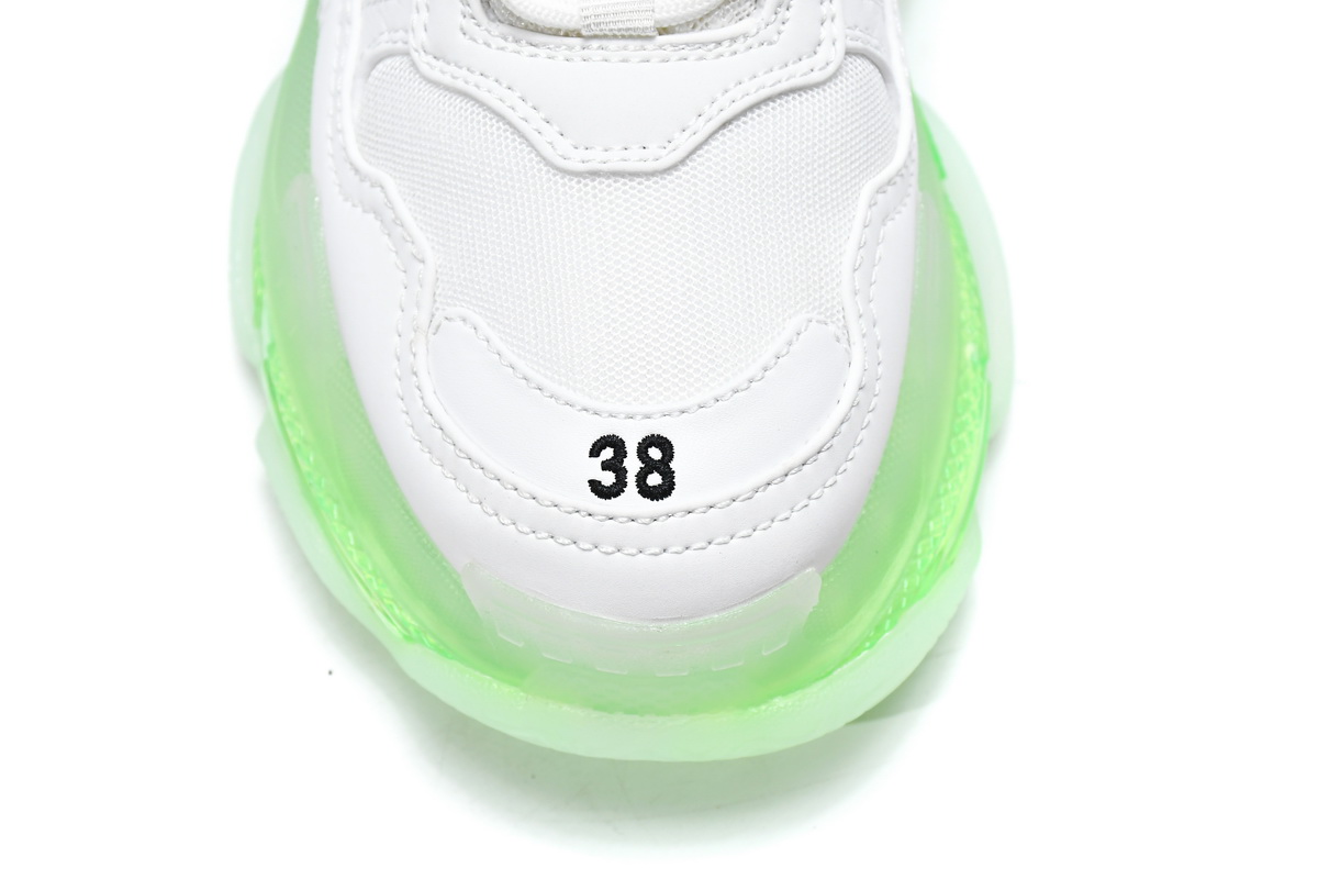 Ba***ci*ga Triple S White Green   544351 W09O1 9001