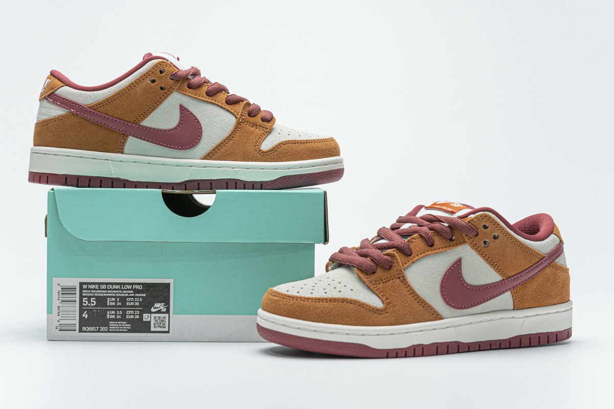BQ6817-202  Nike SB Dunk Low Pro Dark Russet Cedar   BQ6817-202