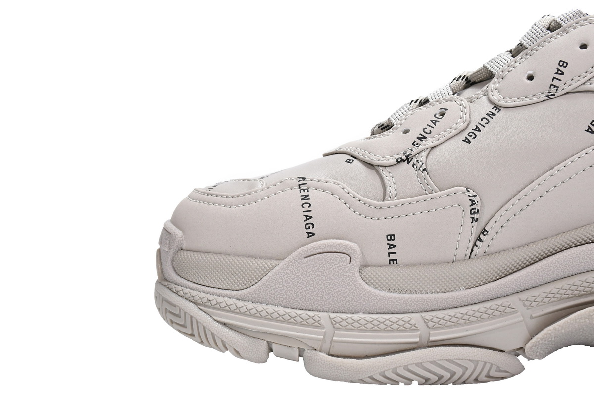 Ba***ci*ga Triple S Letter Beige  524039 W2FA1 9710