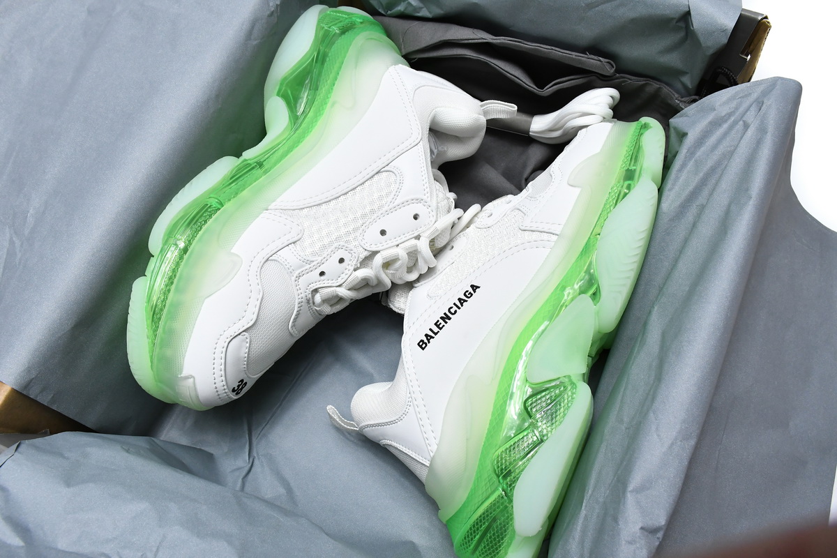 Ba***ci*ga Triple S White Green   544351 W09O1 9001