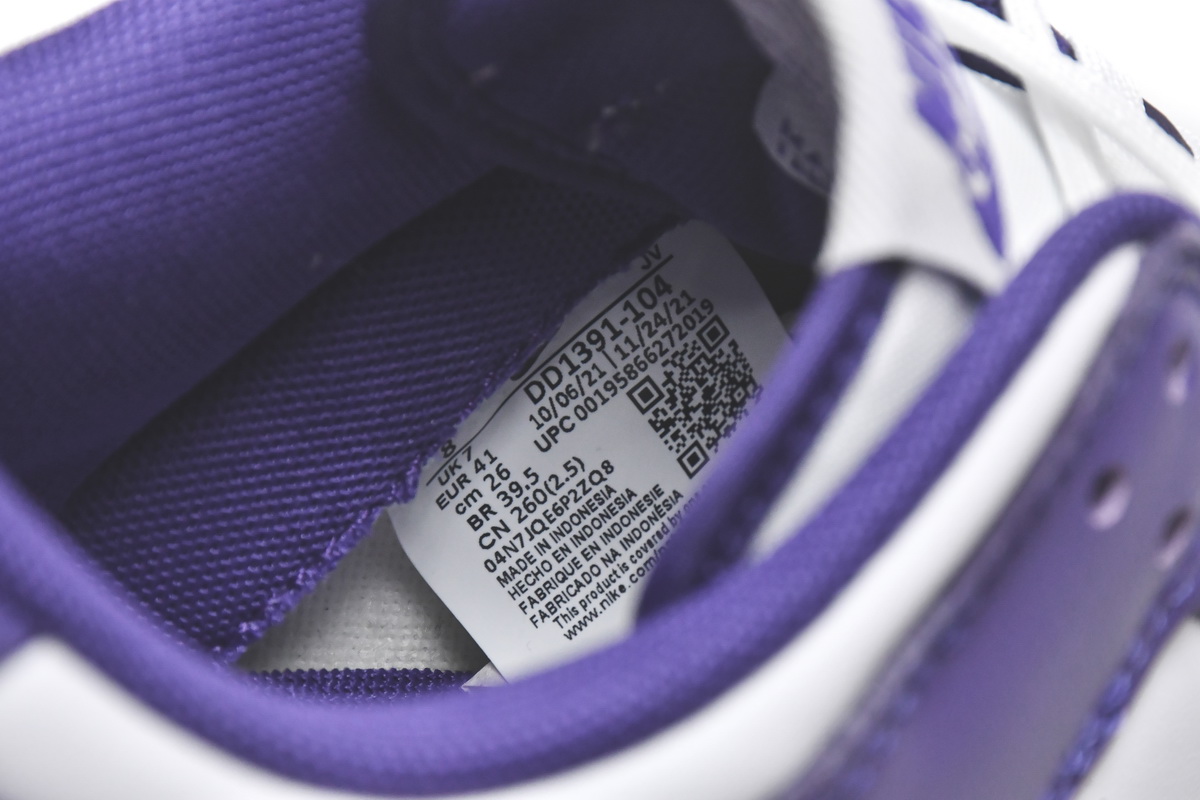 Nike Dunk Low Championship Court Purple  DD1391-104