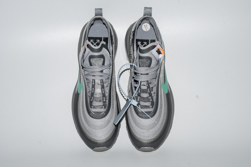 OFF WHITE X Nike Air Max 97 “Wolf Grey Menta” AJ4585-101