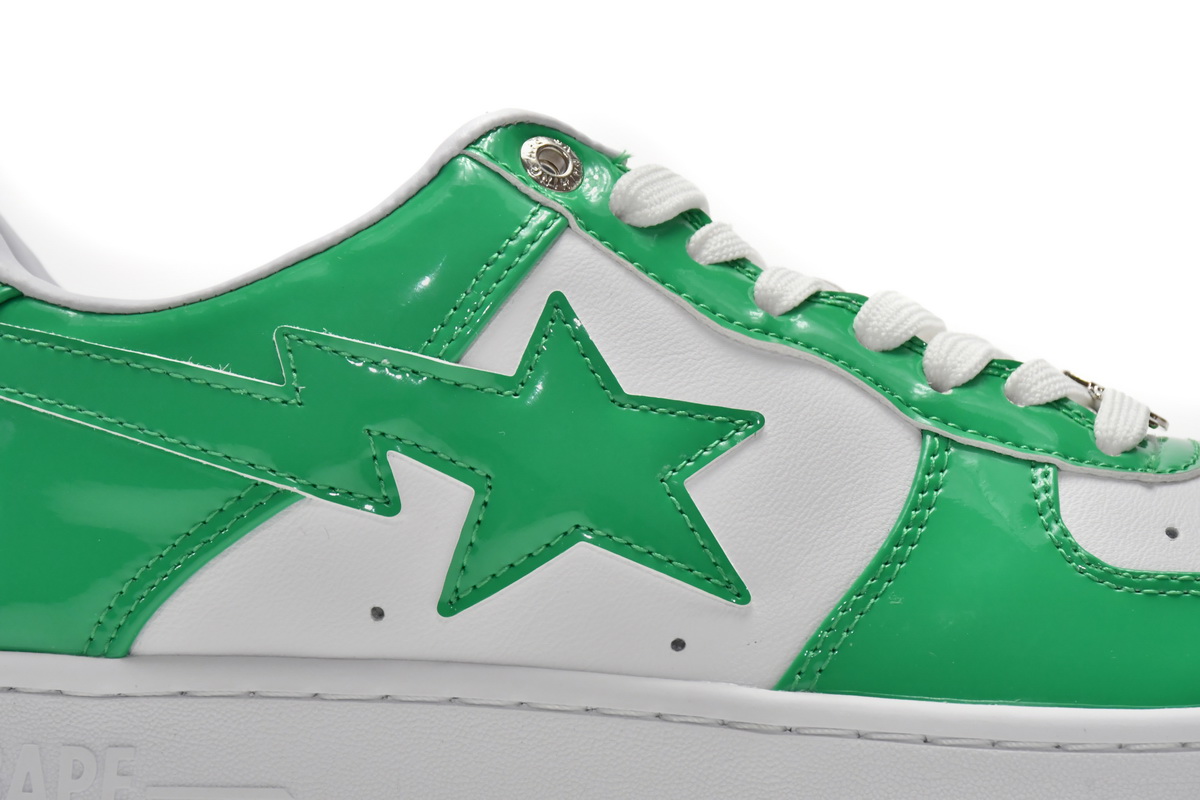A Bathing Ape Bape Sta Low White Green   1H70-191-001