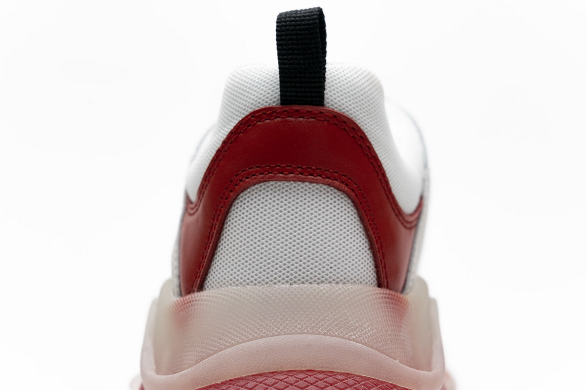 Ba***ci*ga Triple S White Red 544351 W09E1 4552
