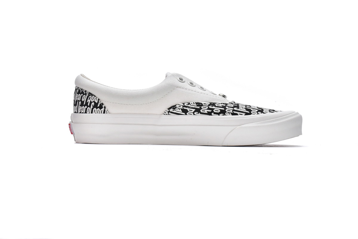 Fear Of God x Vans Era 95 DX White Black FOG  VN0A3MQ5PZP1