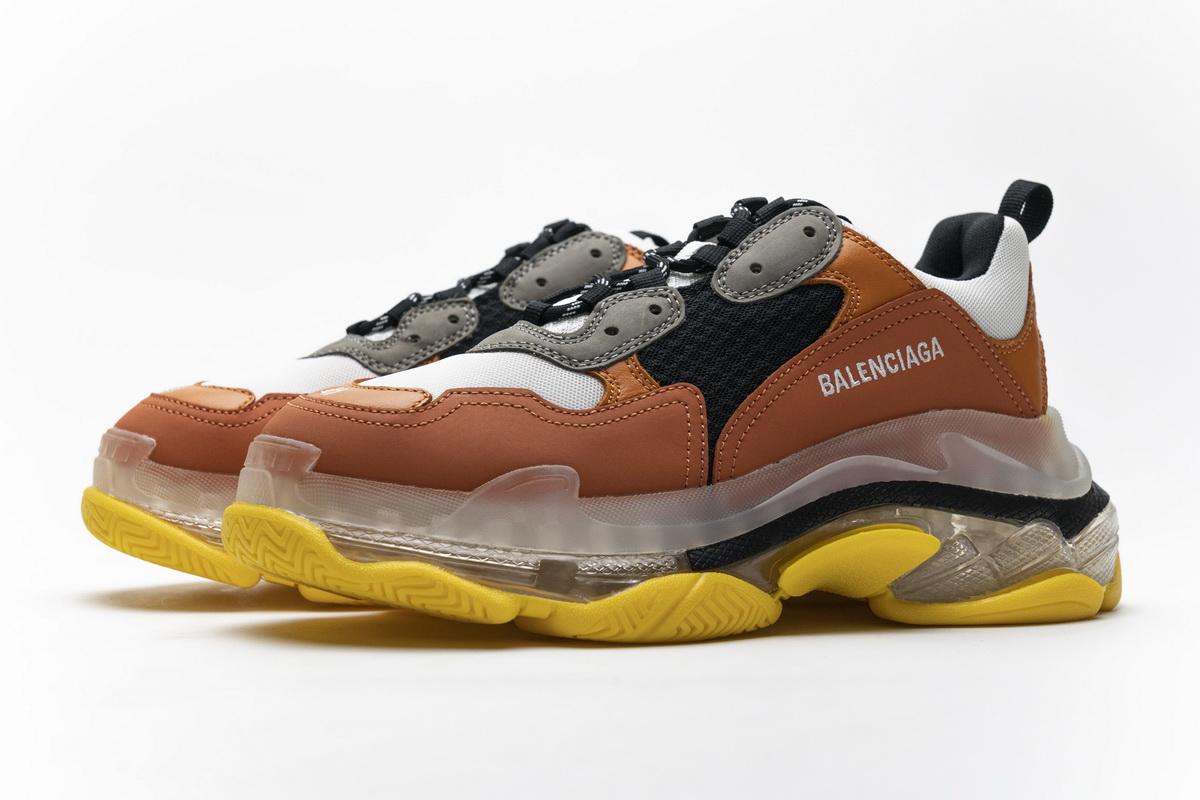 Ba***ci*ga Triple S Black Orange  541624 W09E1 1766