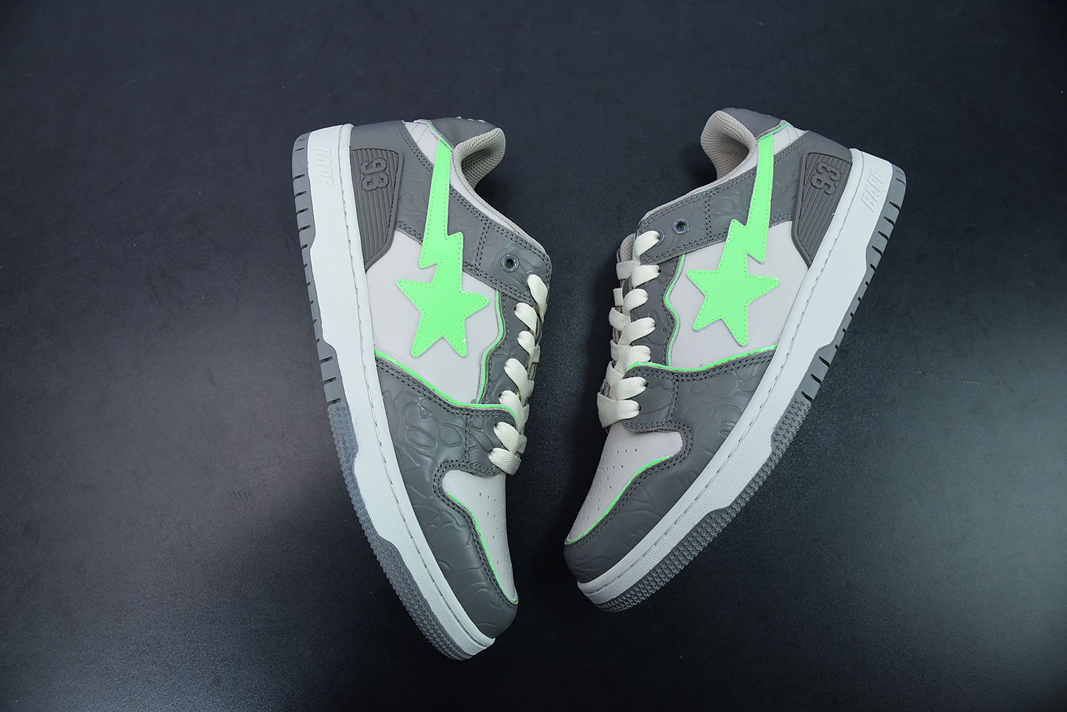 A Bathing Ape Bape SK8 Sta Grey Green 1G70191034
