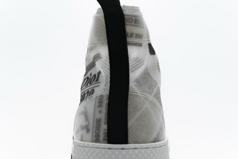 Dior B23 Oblique Transparency High H565 White Black