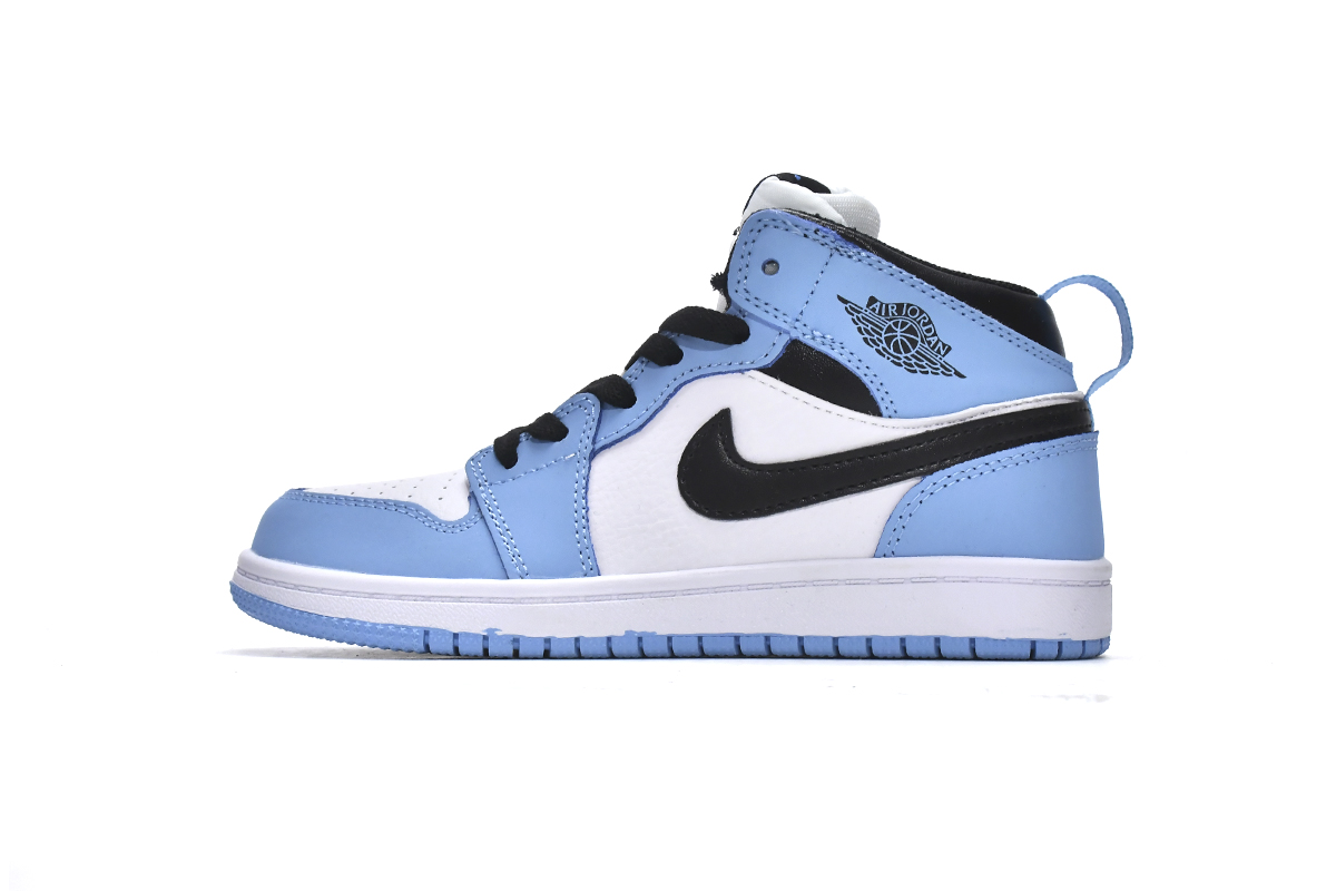 KID shoes Air Jordan 1 Mid PS University Blue 555088-134