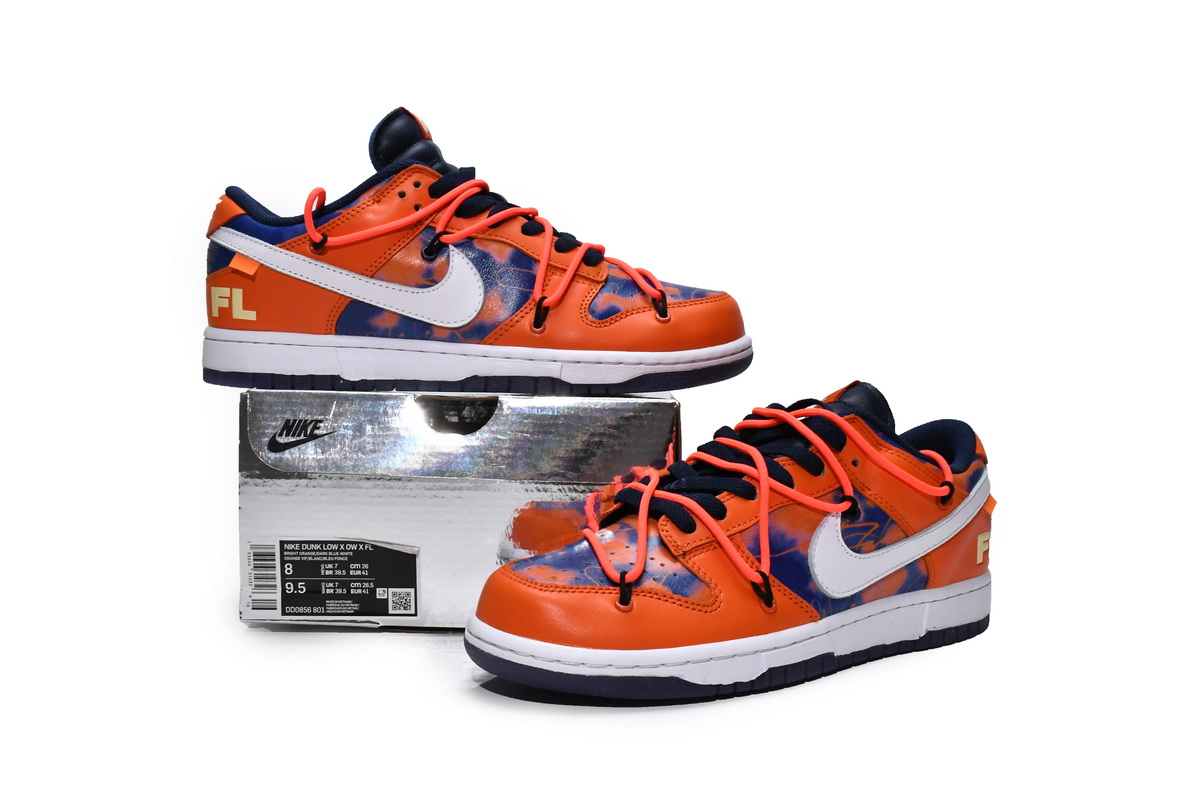 Off White x Futura x Dunk Low SB UNC   DD0856-801