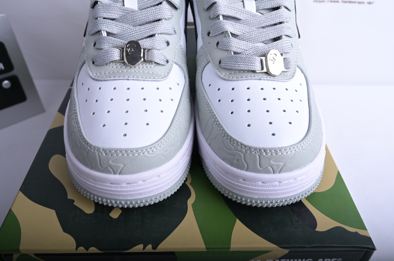 A Bathing Ape Bape Sta Low Grey Black 191002MH