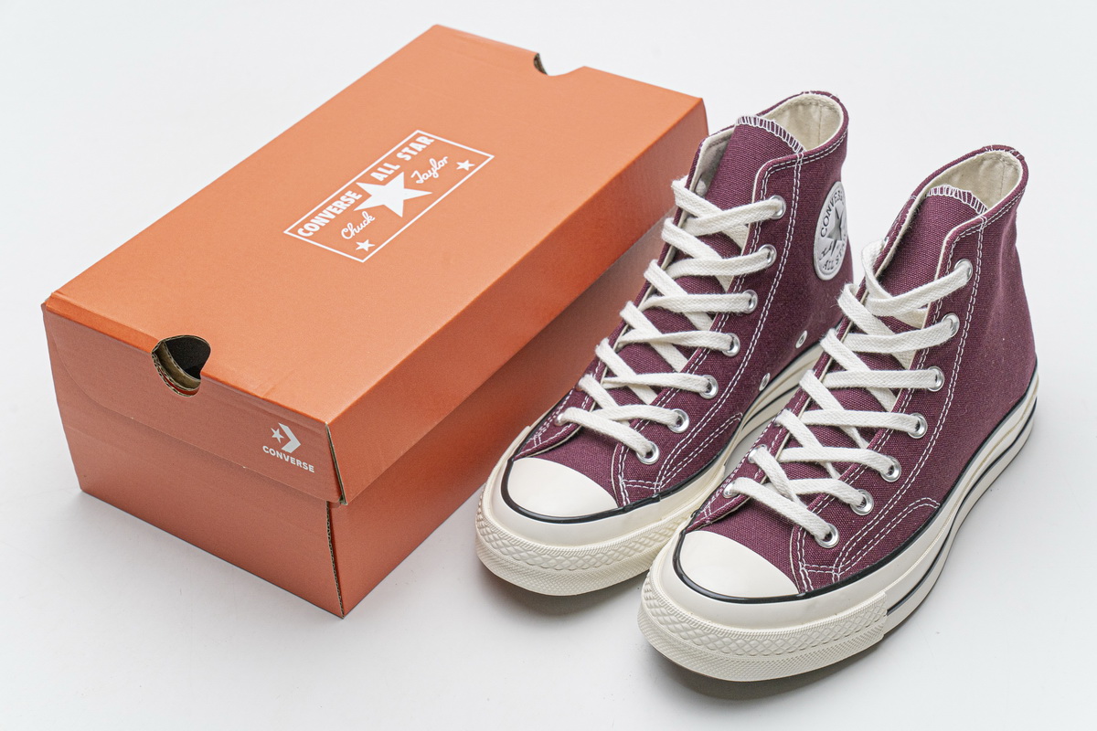 Converse Chuck 70 HI Dark Burgundy Black Egret  162051C