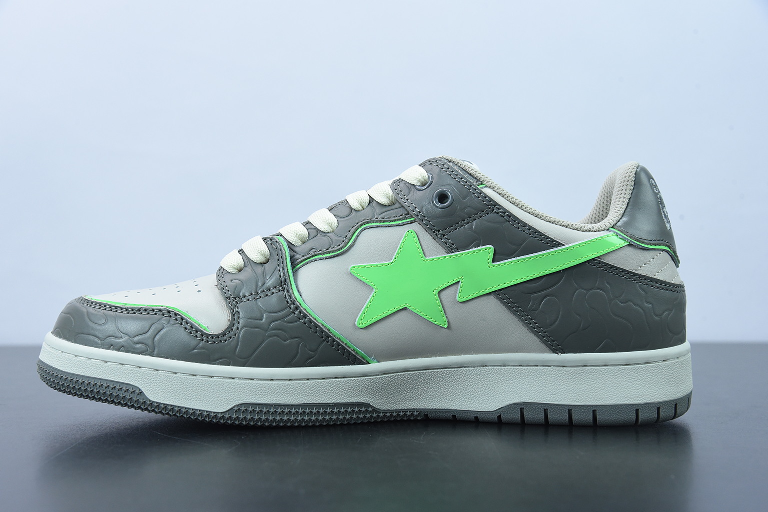 A Bathing Ape Bape SK8 Sta Grey Green 1G70191034