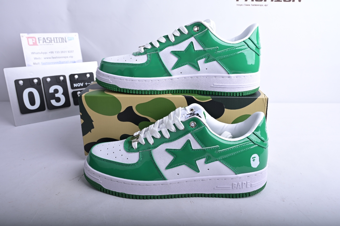 A Bathing Ape Bape Sta Low Green 1H70191001