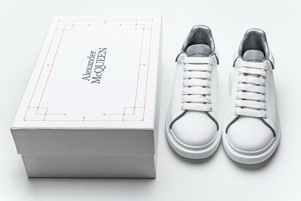 Alexander McQueen Sneaker White Grey  553770 9076