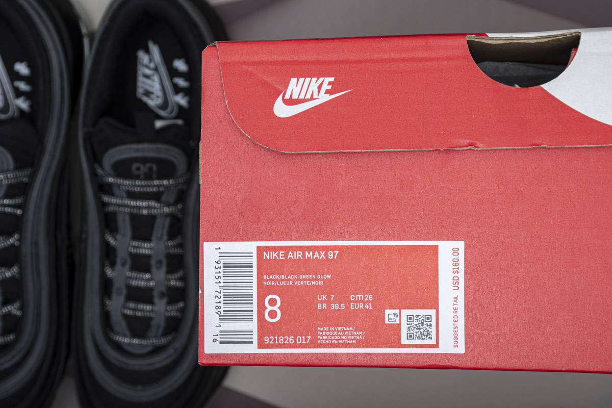 Nike Air Max 97 Black Green Glow 921826-017