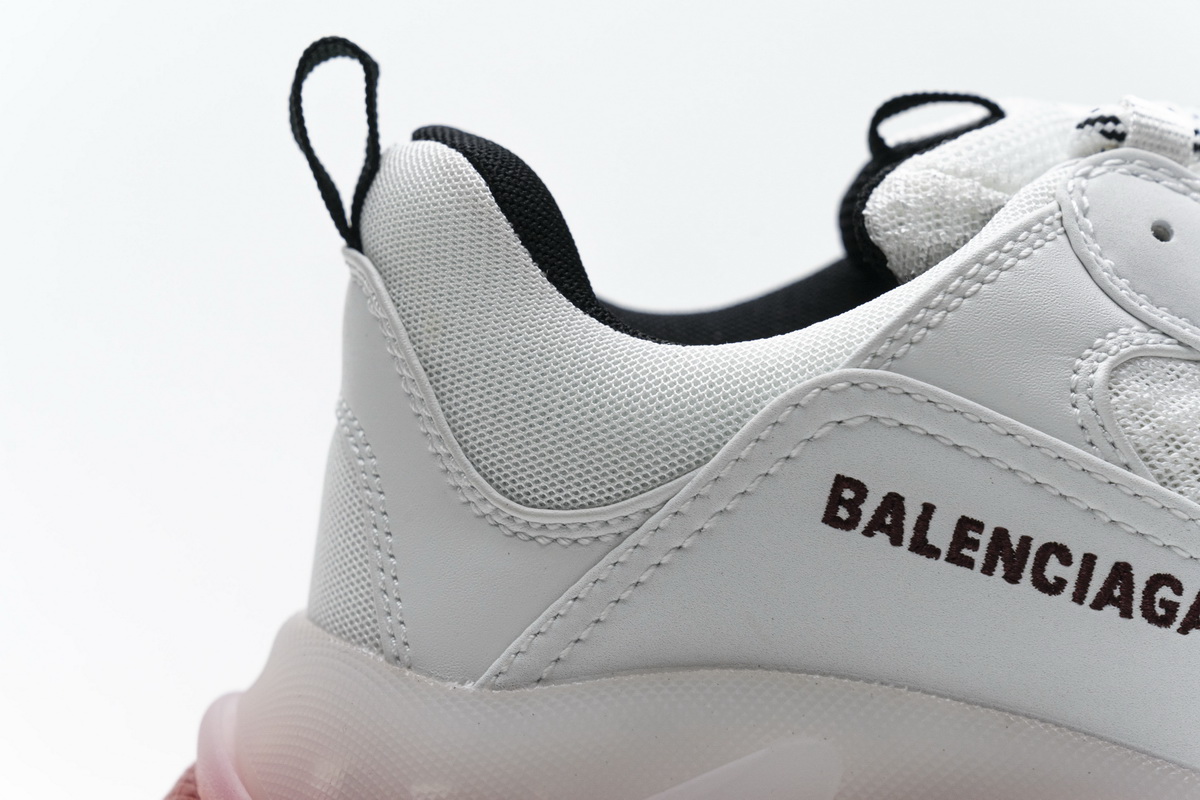 Ba***ci*ga Triple S Milk White Black   0625 W09O1