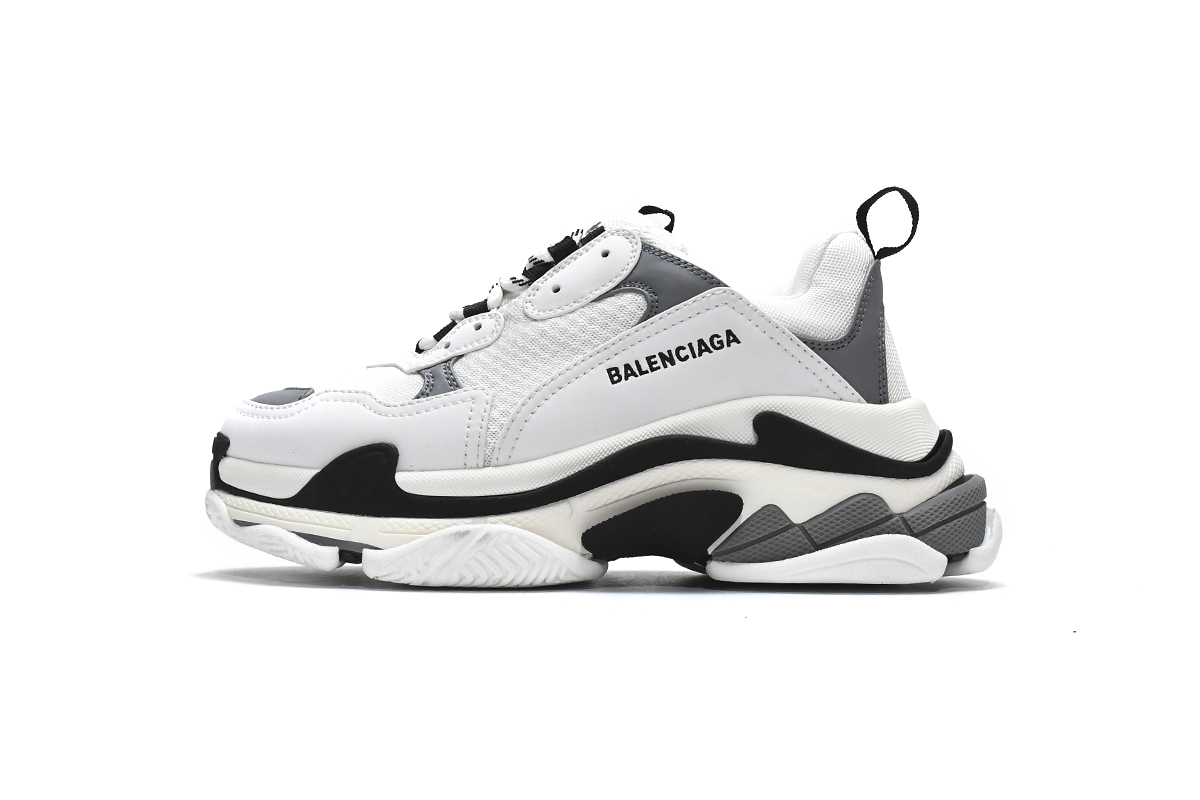 Ba***ci*ga Triple S White Grey  536737 W09O1 9089