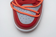 OFF White X Nike Dunk Low University Red  CT0856-600