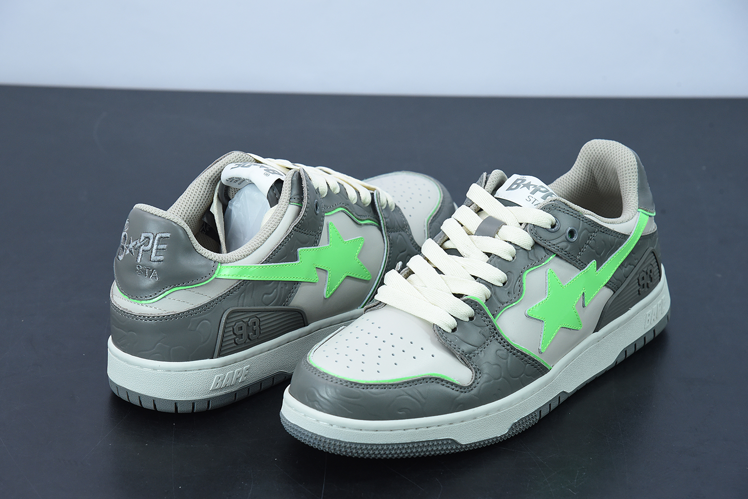 A Bathing Ape Bape SK8 Sta Grey Green 1G70191034