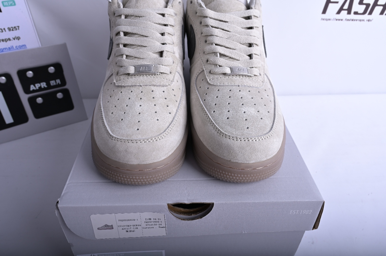 Reigning Champ x Nike Air Force 1 Low Suede Light Grey AA1117-118
