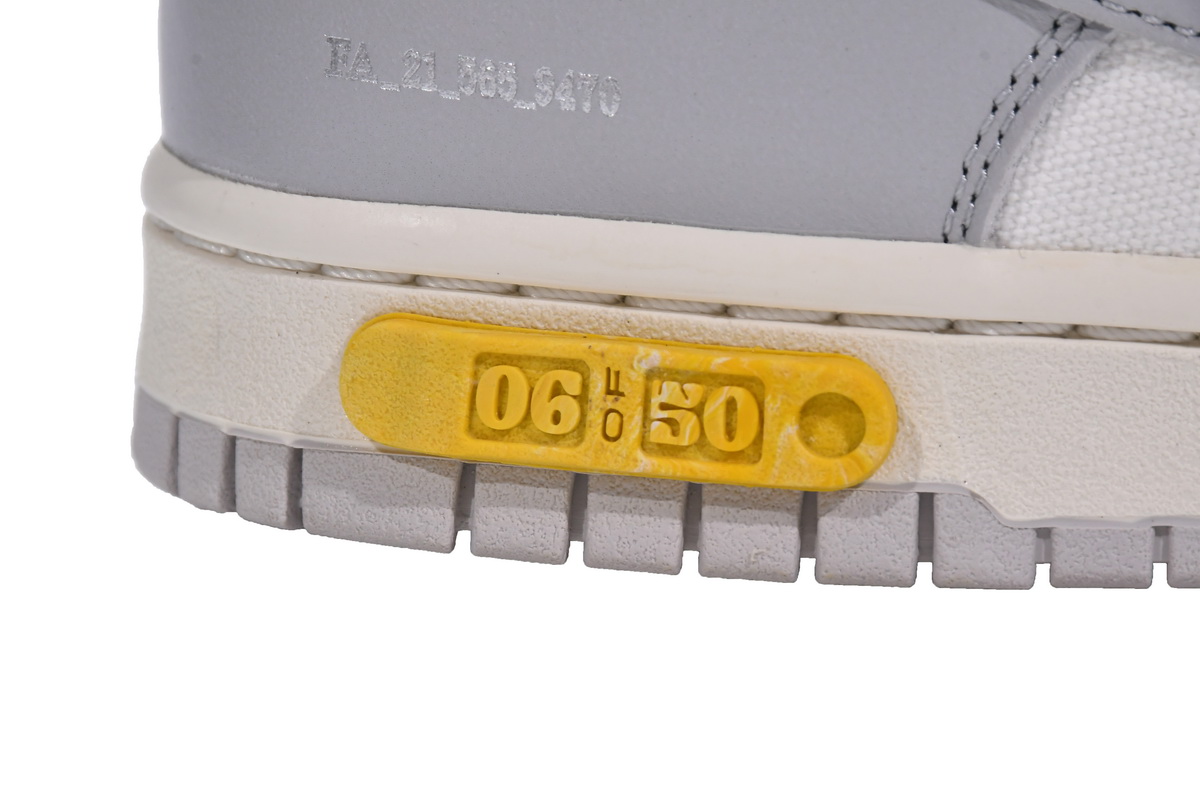OFF WHITE x Nike Dunk SB Low The 50 NO.6  DM1602-110