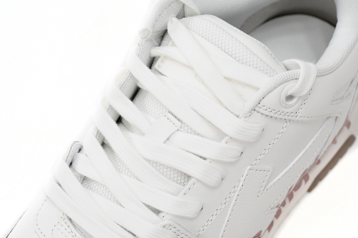 OFF-WHITE Out Of Office For Walking White Pink (Women's) OWIA259S22LEA0050130