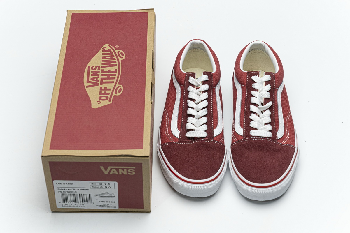 VANS Old Skool Brick Red   VN-0VOKDIC