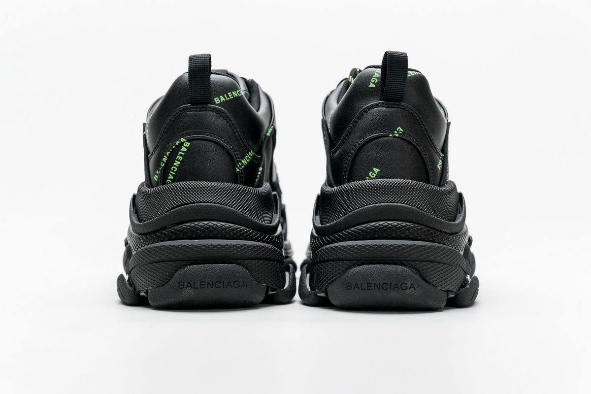 Ba***ci*ga Triple S Letter Fluorescent Yellow  524039 W2FA1 7633
