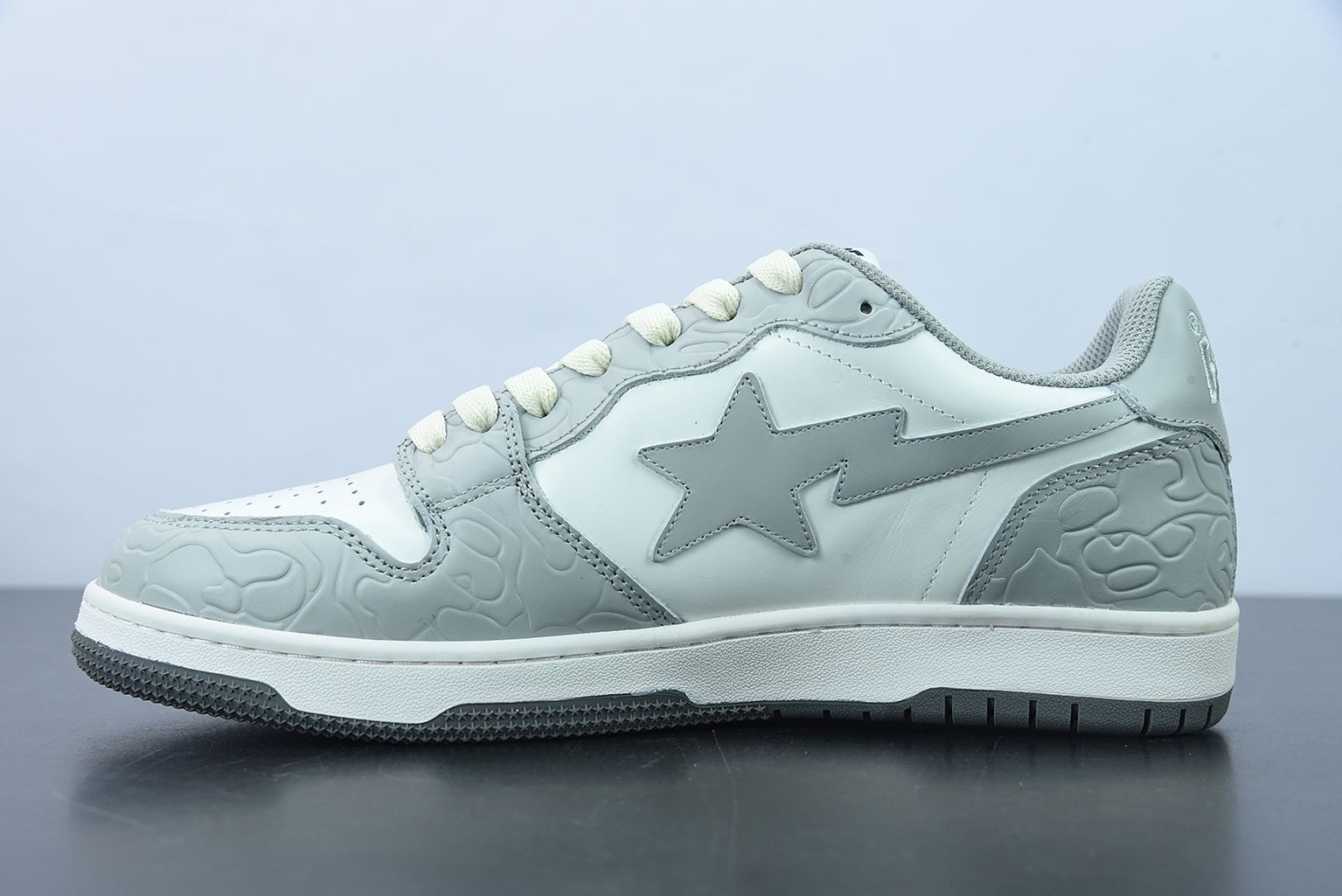 A Bathing Ape Court Sta Light Grey Cream 1G70191034