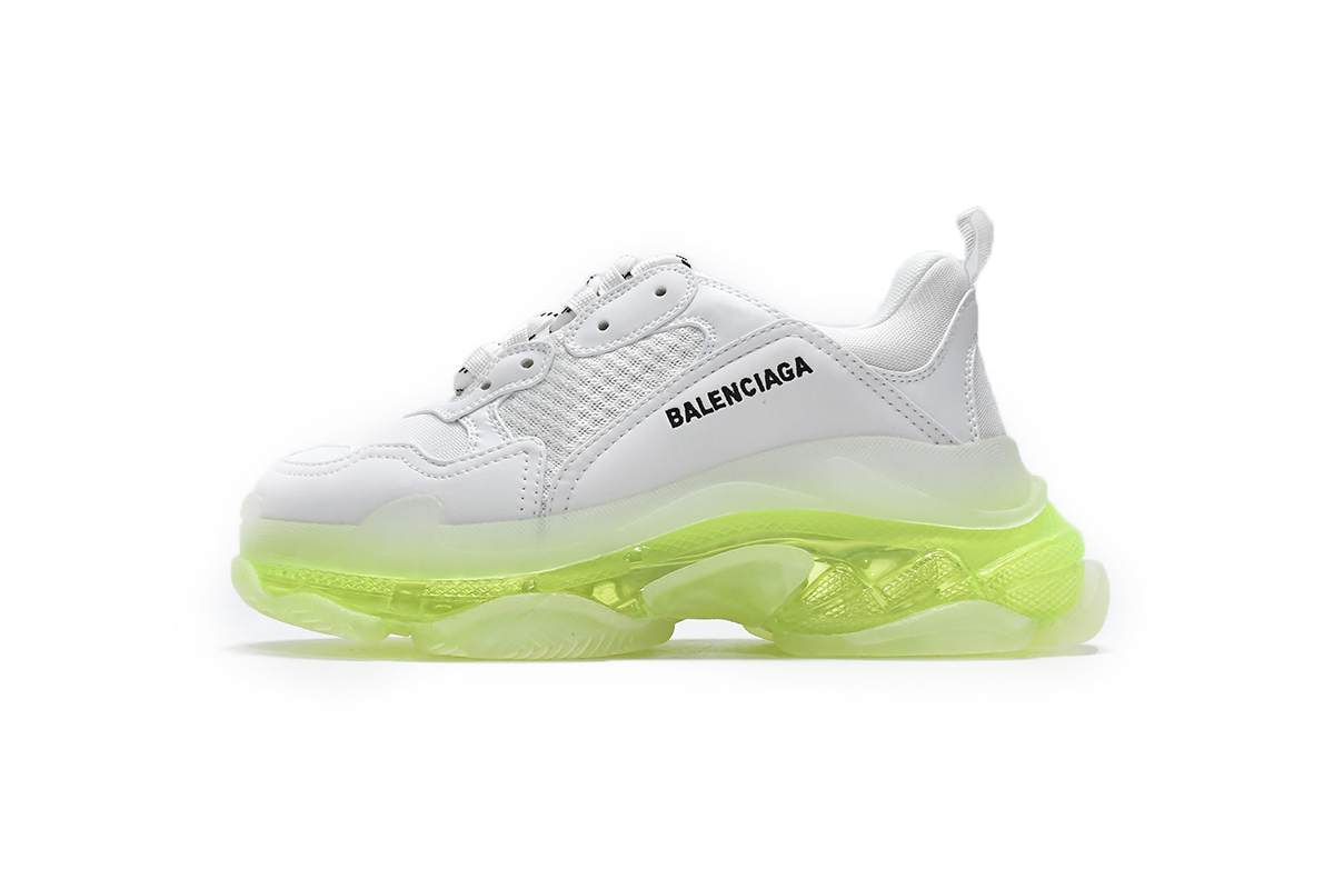 Ba***ci*ga Triple S White Green   544351 W0901 9010