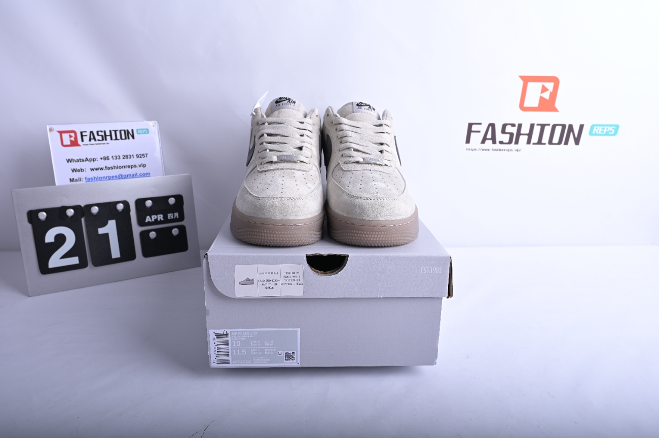 Reigning Champ x Nike Air Force 1 Low Suede Light Grey AA1117-118