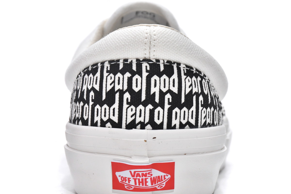 Fear Of God x Vans Era 95 DX White Black FOG  VN0A3MQ5PZP1