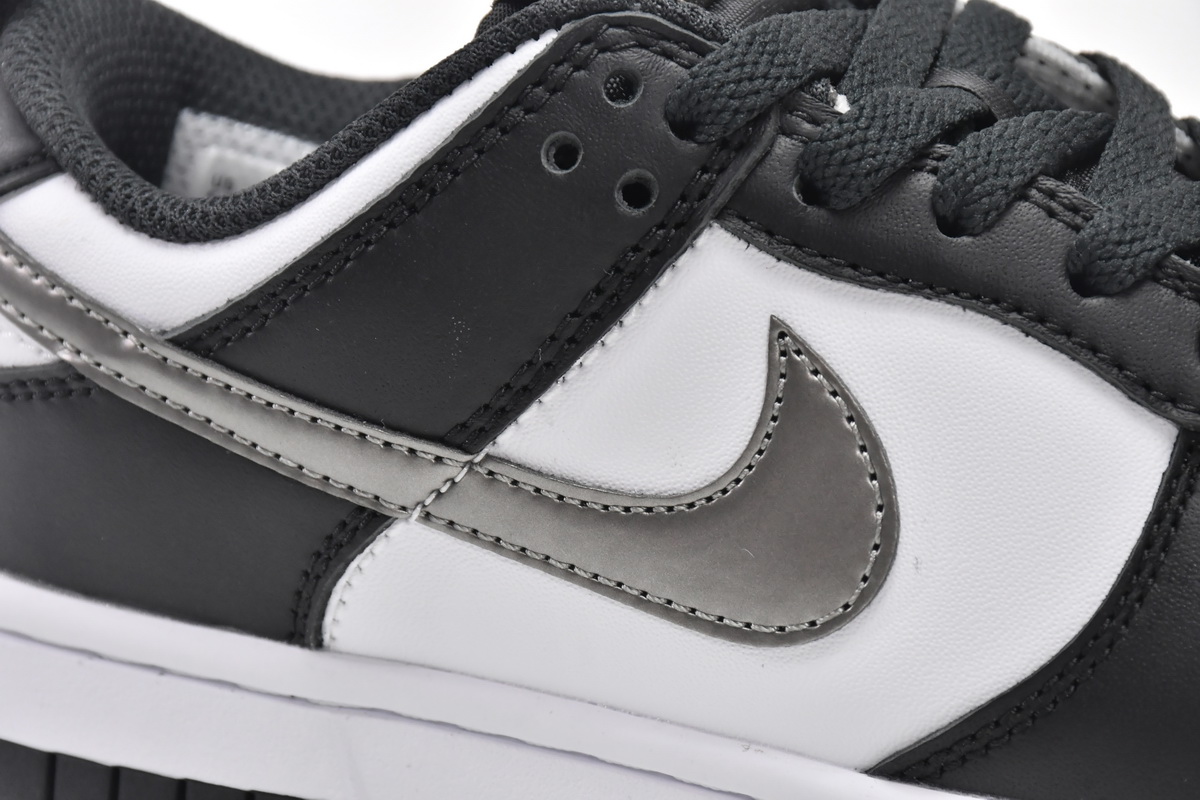 Nike Dunk Low Black White Metallic (GS) DH9764-001