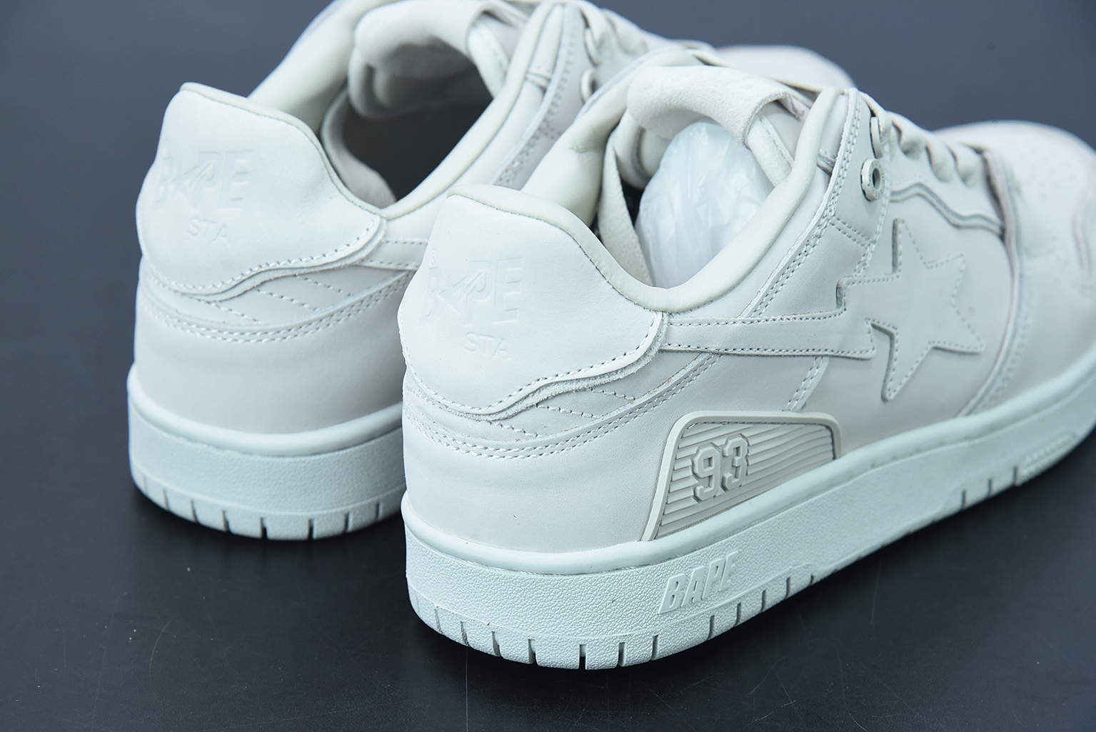A Bathing Ape Bape SK8 Sta Triple White 1G801009I