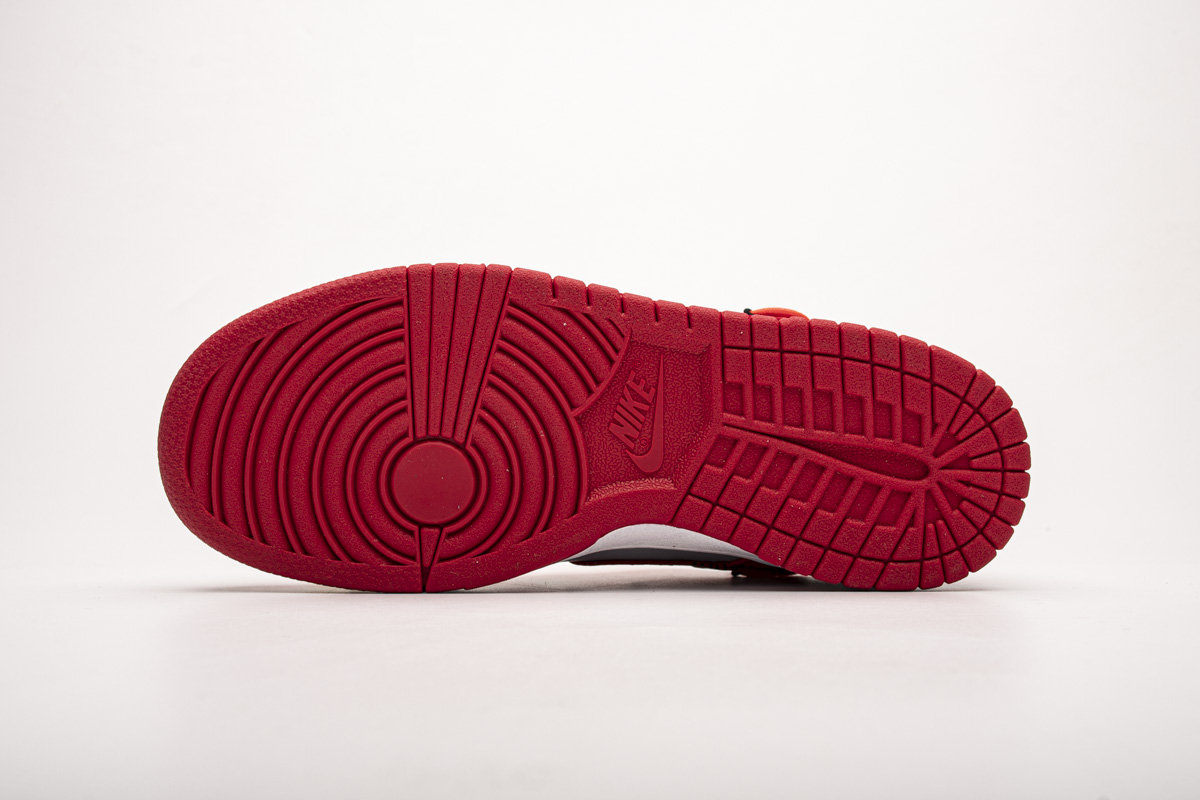 OFF White X Nike Dunk Low University Red   CT0856-600