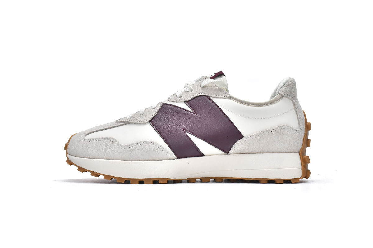 N*w B*lance 327 White Dark Red  WS327KA