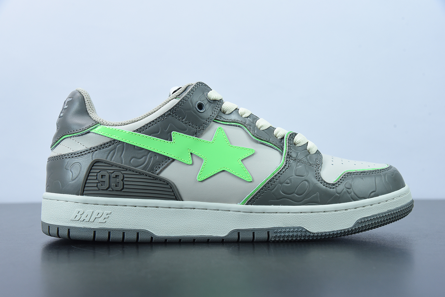 A Bathing Ape Bape SK8 Sta Grey Green 1G70191034