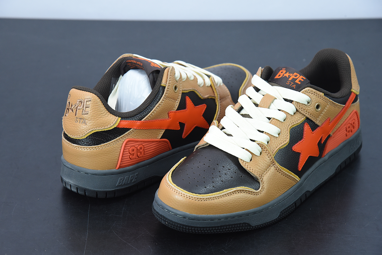 A Bathing Ape Bape SK8 Sta Brown Orange 1G70191034