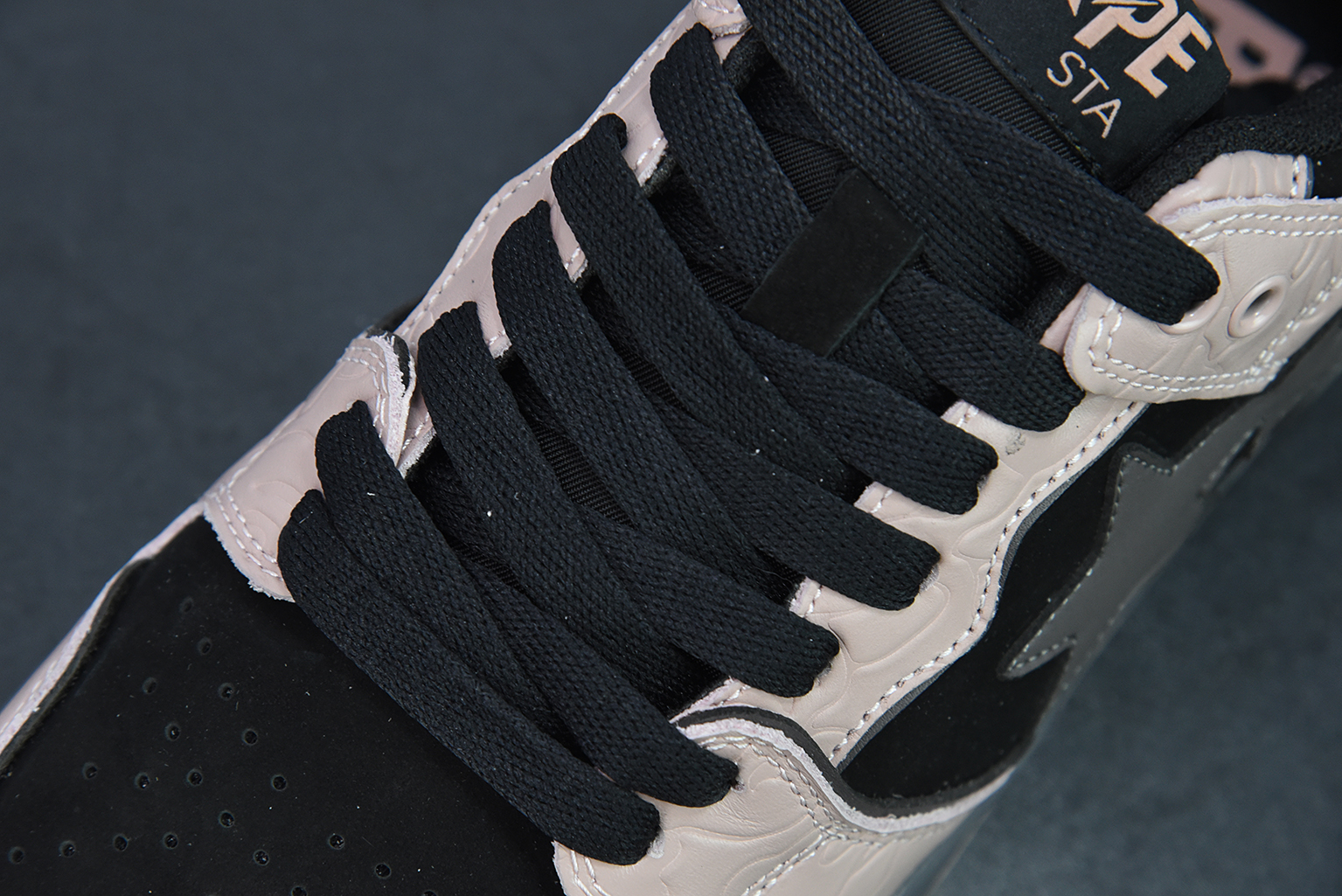 A Bathing Ape Bape SK8 Sta Dirty Pink Black 1G801009I